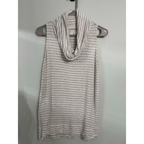 Lou & Grey Soft Striped Sleeveless Cowl Neck Top – Size S - Picture 1 of 6